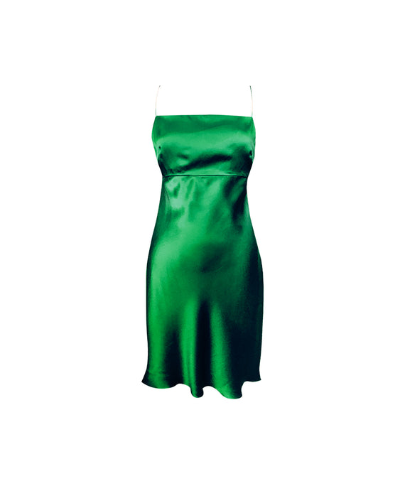 NAOMI SILK-SATIN MINI DRESS